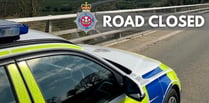 A40 between Bwlch and Brecon closed due to collision