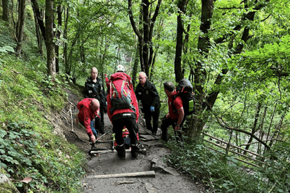 Mountain Rescue Team treat fallen walker in action-packed week