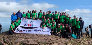 Forces wives scale Pen y Fan for charity