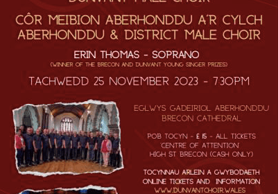 Male choir to perform at Brecon Cathedral to kick off welsh tour