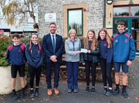 Ysgol Calon Cymru pupils raise more than £1800 for charity