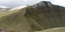 Mountain rescue in Brecon Beacons on Valentine's Day