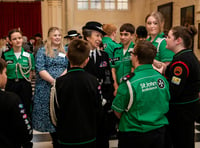 Talgarth young lifesaver meets Princess Anne on behalf of charity