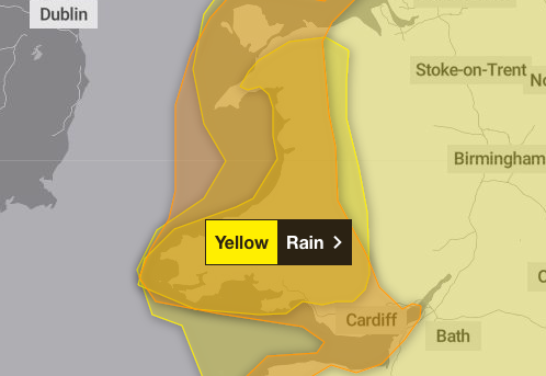 Met Office issues Amber weather warning over Powys for Storm Isha