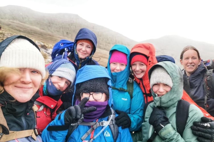 A group of women from Brecon are trekking across the Arctic to raise money for a cancer charity. 