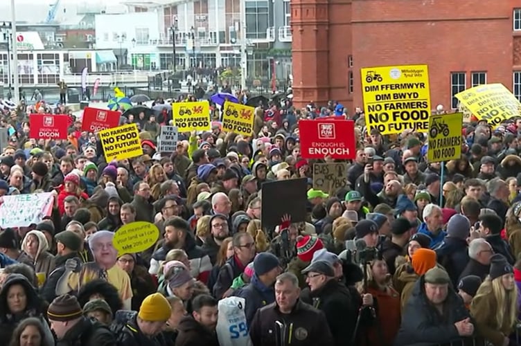 Farm protest