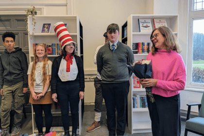 Hay Festival CEO opens new library at Powys School on World Book Day