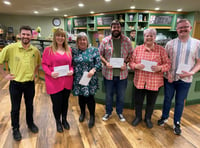 £1470 Raised by garden centre for Greenfingers