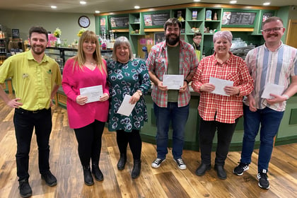 £1470 Raised by garden centre for Greenfingers