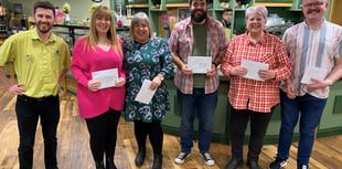 £1470 Raised by garden centre for Greenfingers