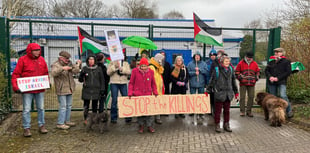 Demonstrators demand answers from Presteigne business regarding Gaza