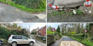 Village in uproar over 'crumbling' neglected main road