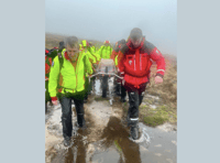 Walker suffers head injury after Beacons fall