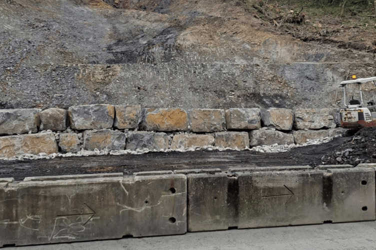 landslide road, Ystradgynlais 