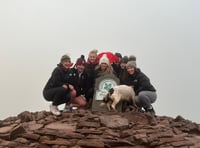 Climbing Pen y Fan in memory of classmate