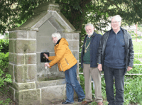 19th century water fountain flows again