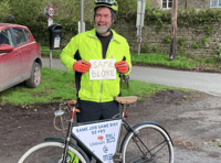 Man celebrates 50th work anniversary with sentimental bike ride