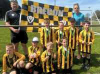 Brecon FC Juniors fly the flag for Powys in Hirwaun tournament