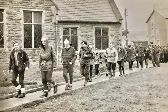 Supporter walk 1968 from Builth Wells to Brecon