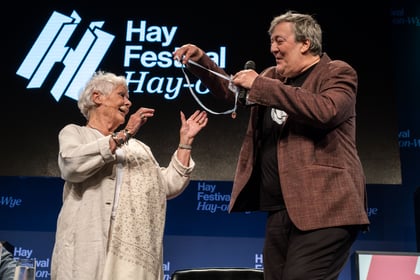 Dame Judi Dench receives inspiring award at Hay Festival  