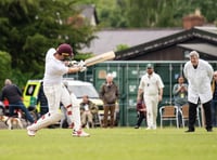 All-star cricket team take on Hay Festival, umpired by Stephen Fry