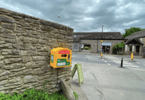 Hay Castle Defibrillator installed
