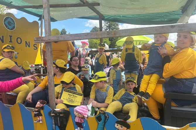 The Price family's Minions float