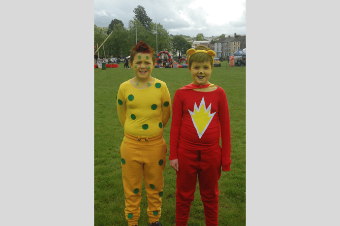 Huw and Sion Elias as SuperTed and Spotty