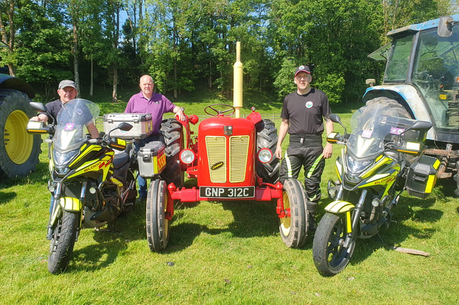 Blood Bike Wales volunteers also joined in with the fun