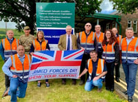 Landmarc raises the flag to mark the start of Armed Forces Week