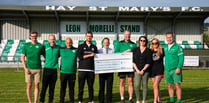 76-mile walk raises more than £2,800 for football club