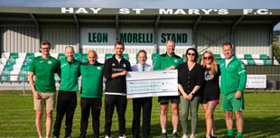 76-mile walk raises more than £2,800 for football club