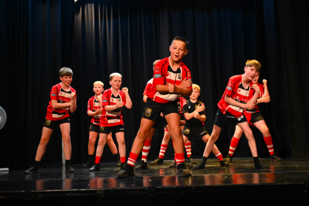 An excellent Haka from the junior boys