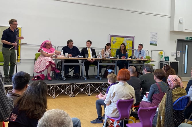 Election Hustings in Talgarth for Brecon, Radnor & Cwm Tawe.