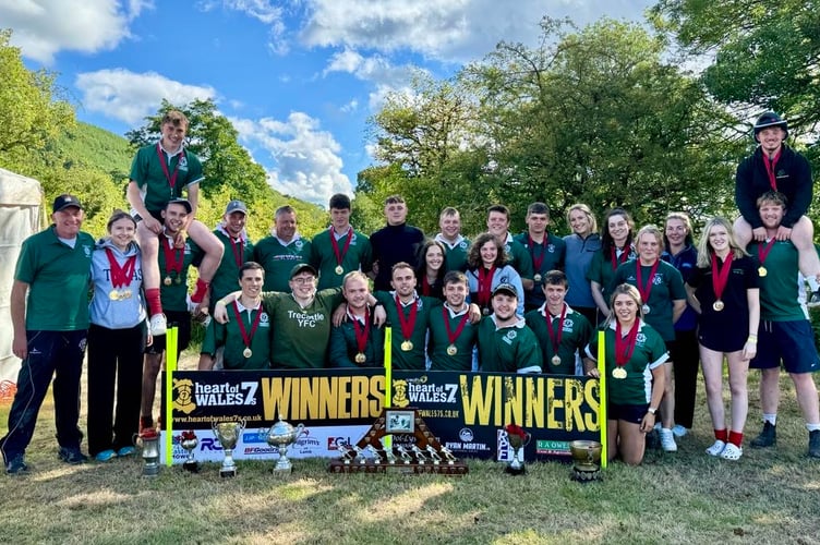 Trecastle YFC Tug of War Club after Welsh Tug of War Championships