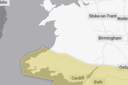 Met Office issues yellow weather warning for Powys