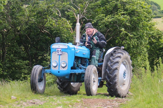 Knighton's Clive Brick with his Fordson Dexta