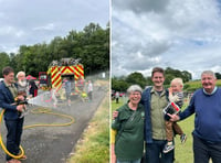 MP visits Brecon Police Station and Cwmdu Show