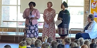 Zulu royals delight primary school pupils