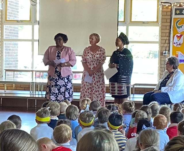 Zulu royals delight primary school pupils