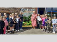 Llanfaes Primary blooms in Brecon Rotary's gardening challenge