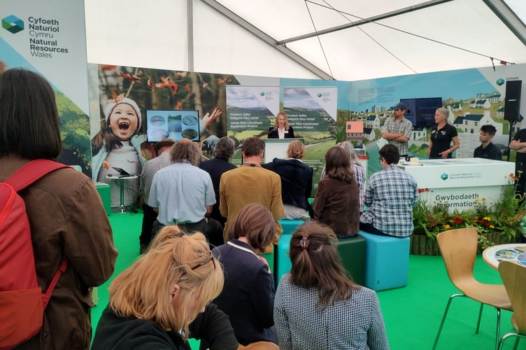 The launch of the project at the Royal Welsh Show