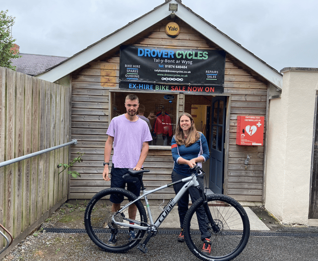 New cycling outlet rolls into Talybont