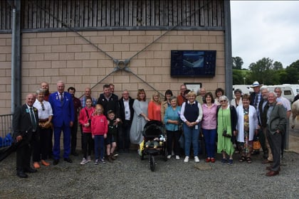 Royal Welsh Show marks solar milestone with plaque unveiling