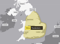 Weather warning issued for Thursday