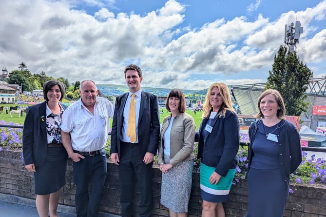 MP David Chadwick and Welsh Lib Dem leader Jane Dodds met with farmers' unions at the Royal Welsh Show