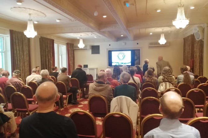 The audience at the Heart of Wales Geopark launch