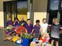 Schoolchildren open pop-up shop to raise money for the homeless