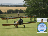 89-year-old man wing walks for charity