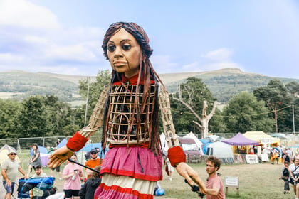 WATCH: Refugee puppet makes her first visit to Wales